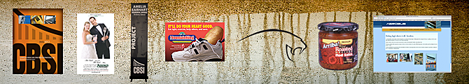 In Collateral, Print, Point of Sale, Direct Mail, Logos, Packaging, Web Sites